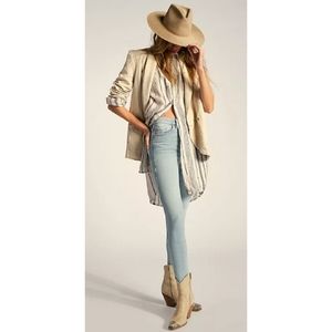 Free People High Rise Jegging Havana Blue 27